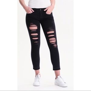 American Eagle Black Ripped Jeans